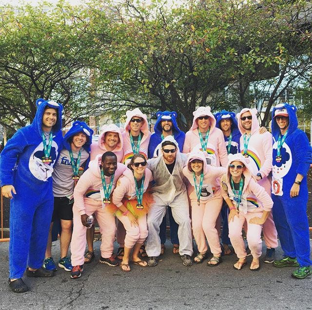 Resurrection's corporate running team participated in a 200 mile relay run across Kentucky's bourbon country. The team, dressed as Care Bears for the 80s theme, placed 34th out of a field of 395 in the Bourbon Chase. 200 miles in 27hrs and 54 minutes! #RezStrong